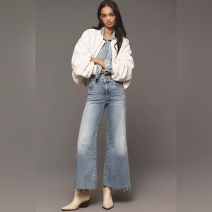 NWT! Anthropologie FRAME Le Palazzo High-Rise Crop Jeans - Multiple